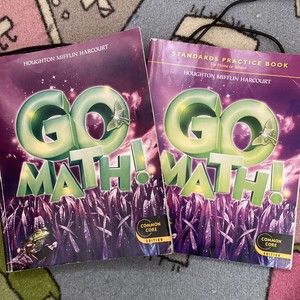 Lot Of 2. Go Math!: Student Practice Book & Text Book Grade 3 - Paperback